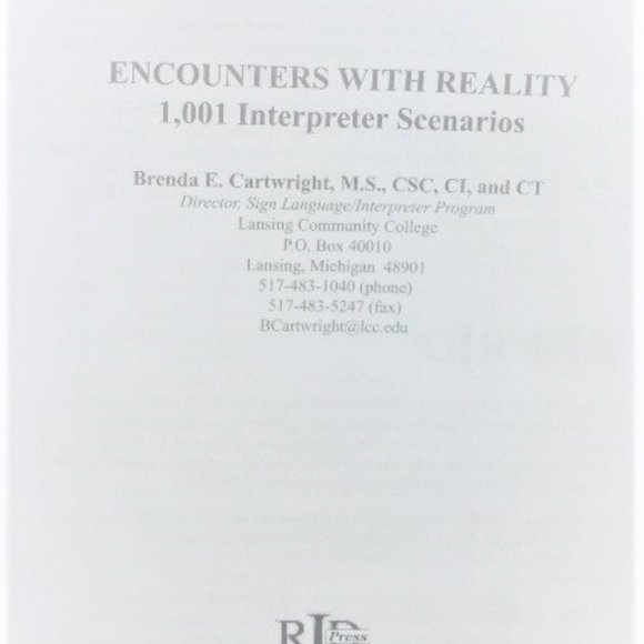 BK24 - 2nd Edition ENCOUNTERS with REALITY Brenda Cartwright 1001 Interpreter - Picture 4 of 13